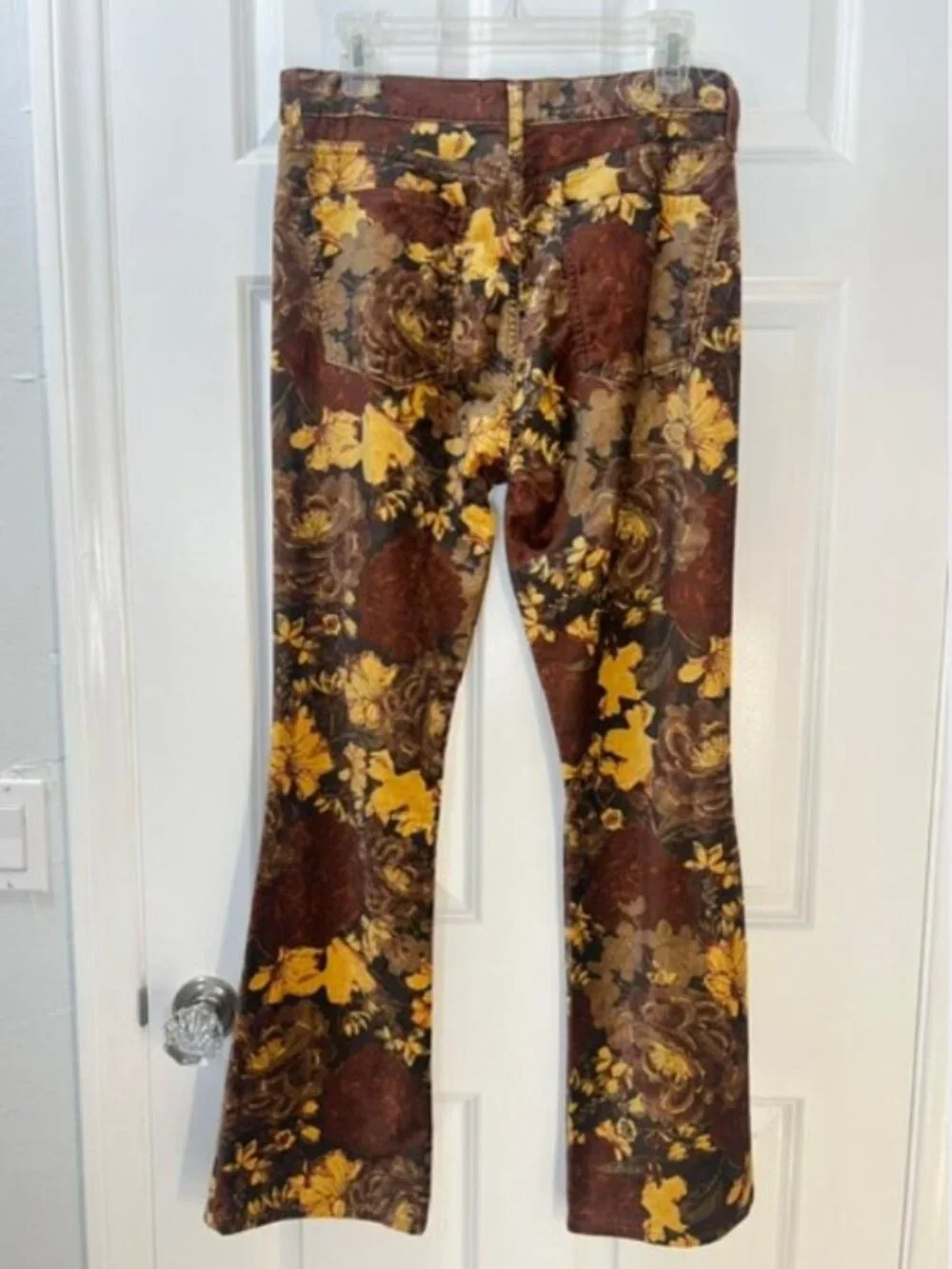 Agolde Nico Ultra High-Rise Velvet in Super Bloom Bootcut Jeans – Size 28 - NWOT - Picture 5 of 11